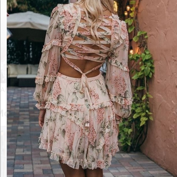 Ophelia Lace Up Dress - Picture 3 of 8